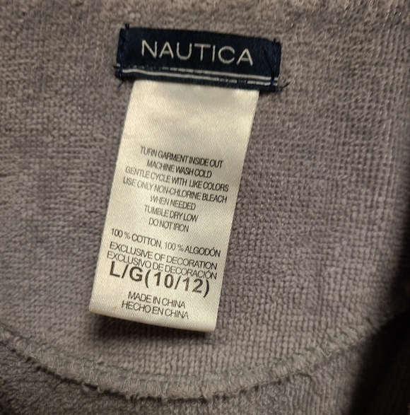 Nautica child bath robe size 10-12 - Picture 2 of 7